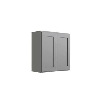 Cnc Cabinetry Luxor 2-Door Wall Cabinet, 42"w X 30"h X 12"d, Shaker Misty Grey