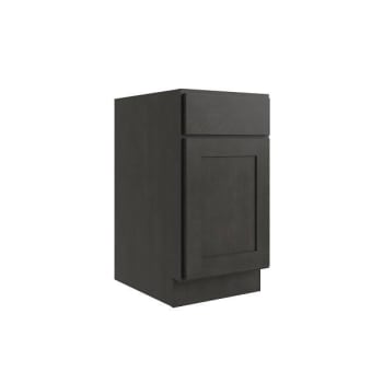 Image for Cnc Cabinetry Luxor Waste Basket Cabinet, 15"w X 24"d, Shaker Smoky Grey from HD Supply