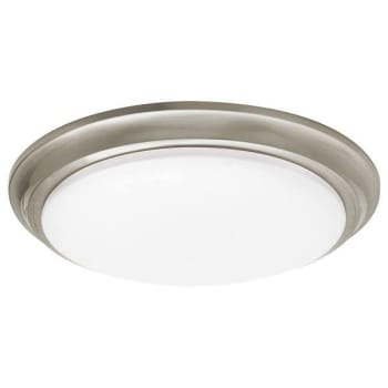 AFX® Baron 14 In. LED Flush Mount Satin Nickel 120v, 27/30/35/40/50k
