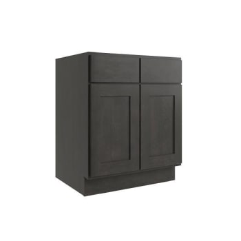 Image for Cnc Cabinetry Luxor 2-Door Base Cabinet, 1 Pull Out, 42"w, Shaker Smoky Grey from HD Supply