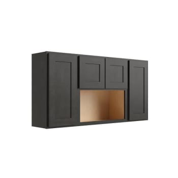 Image for Cnc Cabinetry Luxor 4-Door Wall Cabinet, 60"w X 30"h X 12"d, Shaker Smoky Grey from HD Supply