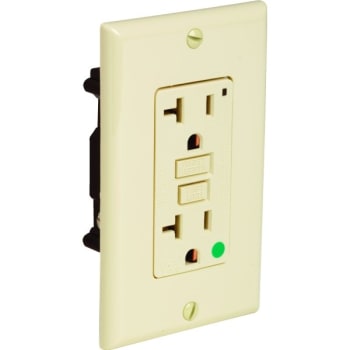 Image for Hubbell® 20 Amp 125 Volt Hospital Grade Tamper-Resistant Self-Test GFCI Receptacle (Ivory) from HD Supply