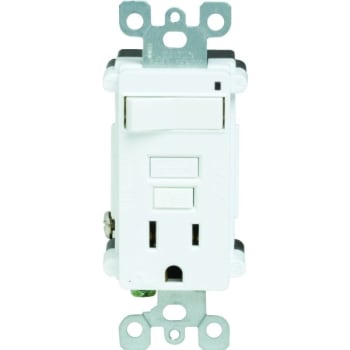 Image for Hubbell® 15 Amp 125 Volt Commercial Self-Test GFCI Receptacle w/ Single-Pole (White) from HD Supply