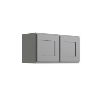 Image for CNC Cabinetry Luxor 2-Door Wall Cabinet, 36"W X 18"H X 12"D, Shaker Misty Grey from HD Supply