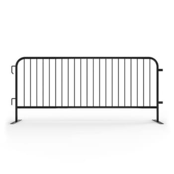 Image for Angry Bull Barricades Angrycade Black Heavy Duty Metal Crowd Control Barricade - Steel from HD Supply