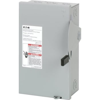 Image for Eaton 30 Amp 2 Pole 240v Fused Disconnect Indoor from HD Supply