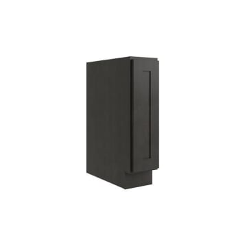 Image for CNC Cabinetry Luxor 1-Door Base Cabinet, Ada, Left Hinge, 9"W, Shaker Smoky Grey from HD Supply