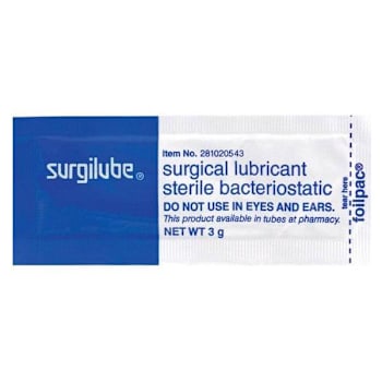 Hr Pharmaceuticals Surgilube® Foilpac® 3gm Package Of 144