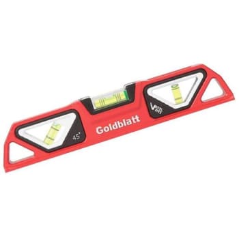 Goldblatt Aluminum Die-Cast Magnetic Torpedo Level, 10"