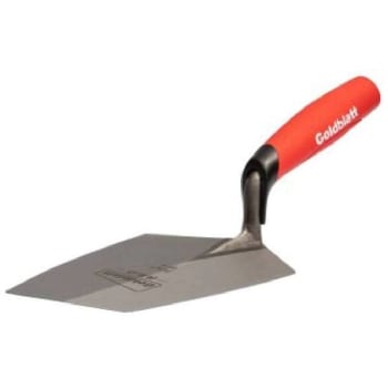 Image for Goldblatt Red One-Piece Universal Bucket Trowel, Red Soft Grip, 7-1/2" X 7-1/4" from HD Supply
