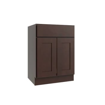 Image for Cnc Cabinetry Luxor 2-Door Base Cabinet, Ada Height, 27"w, Shaker Espresso from HD Supply
