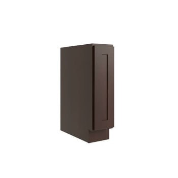 Image for Cnc Cabinetry Luxor 1-Door Base Cabinet, Full Height, Left, 9" Shaker Espresso from HD Supply