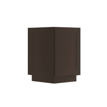 Image for Cnc Cabinetry Luxor 1-Door Base End Cabinet, Ada, Right, 9", Shaker Espresso from HD Supply