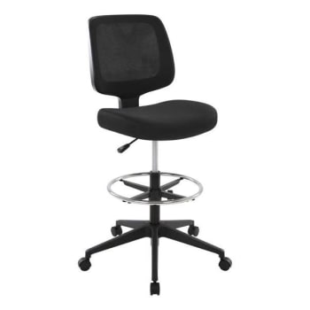 Image for Realspace Laristo Mesh/Fabric Mid-Back Drafting Chair Black Bifma Compliant from HD Supply