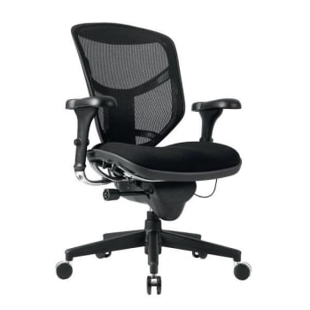 Image for Workpro Quantum 9000 Series Ergonomic Mesh/Premium Fabric Black Bifma Compliant from HD Supply