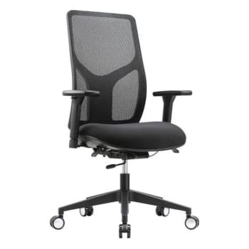 Image for Workpro 4000 Series Multifunction Ergonomic Mesh/Fabric High-Back Black/Black from HD Supply
