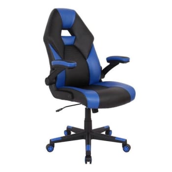 Image for Rs Gaming Rgx Faux Leather High-Back Gaming Chair Black/Blue Bifma Compliant from HD Supply