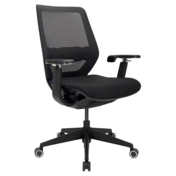 Image for Workpro Sentrix Ergonomic Mesh/Fabric Mid-Back 3d Arms Black Bifma Compliant from HD Supply