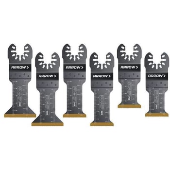 Arrow Titanium Coated Metal/Wood Variety Pack, Package Of 6