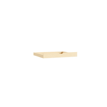 CNC Cabinetry Luxor Pull Out Shelf, 12"W X 3"H X 24"D, Shaker White