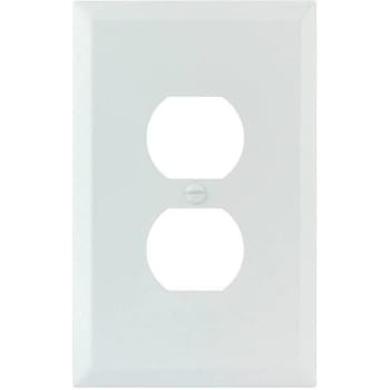 Image for Titan3 White Smooth 1-Gang Duplex Jumbo Metal Wall Plate from HD Supply