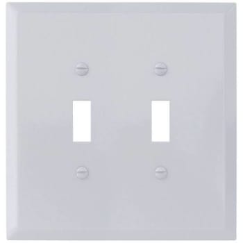 Image for Titan3 White Smooth 2-Gang Toggle Jumbo Metal Wall Plate from HD Supply
