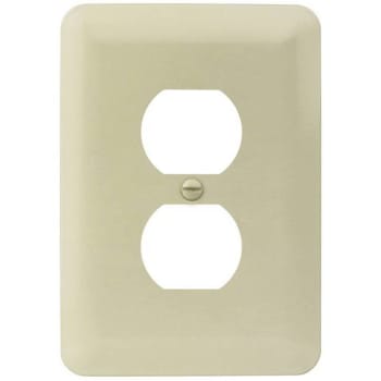 Image for Titan3 Ivory Smooth 1-Gang Duplex Maxi Metal Wall Plate from HD Supply