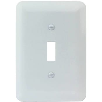 Image for Titan3 White Smooth 1-Gang Toggle Maxi Metal Wall Plate from HD Supply