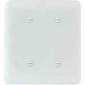 Image for Titan3 White Smooth 2-Gang Blank/Blank Princess Metal Wall Plate from HD Supply