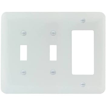 Image for Titan3 White Smooth 3-Gang Toggle/toggle/rocker Princess Metal Wall Plate from HD Supply