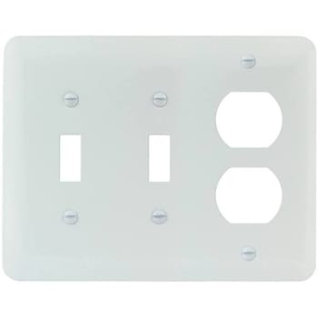 Image for Titan3 White Smooth 3-Gang Toggle/toggle/duplex Princess Metal Wall Plate from HD Supply