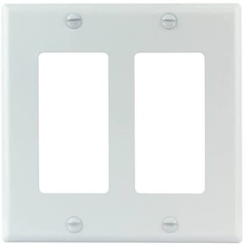 Image for Titan3 White Smooth 2-Gang Rocker Standard Metal Wall Plate from HD Supply