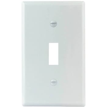 Image for Titan3 White Smooth 1-Gang Toggle Standard Metal Wall Plate from HD Supply