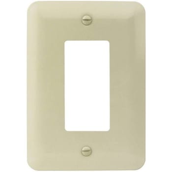 Titan3 Ivory Smooth 1-Gang Rocker Maxi Metal Wall Plate