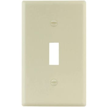 Image for Titan3 Ivory Smooth 1-Gang Toggle Standard Metal Wall Plate from HD Supply