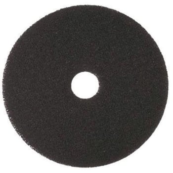 Renown Stripping Floor Pad, 12 ", Black, Case Of 5