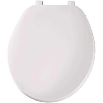 Image for Bemis Round Closed Front Toilet Seat In White from HD Supply