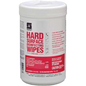 Image for Spartan 125 Count Lemon Scent Hard Surface Disinfecting Wipes from HD Supply