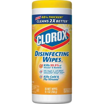 Image for Clorox 35-Count Crisp Lemon Disinfecting Wipes from HD Supply