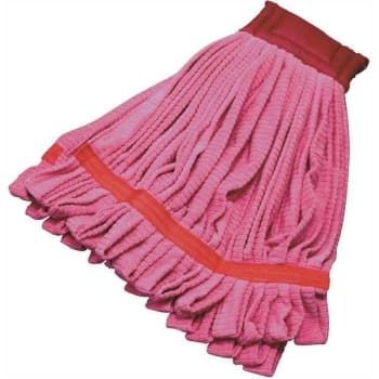 Image for Renown Microfiber Tube Mop Head With Canvas Headband Medium (Red) from HD Supply