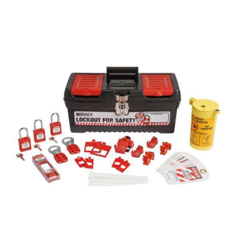 Image for Brady Electrical Lockout Tagout Kit With Nylon Safety Padlocks In Toolbox from HD Supply