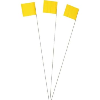Image for Intertape Polymer Group 2.5 In. X 3.5 In. X 21 In. Plain 10 Yellow Flag (100-Pack) from HD Supply