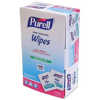 Purell Alcohol Hand Sanitizing Wipes, Individually Wrapped, Fragrance Free (10-Case)