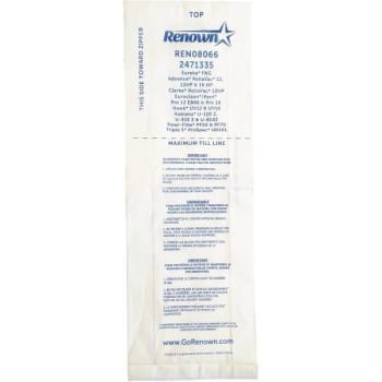 Image for Renown Vacuum Bag For Eureka F&g. Case Of 36 from HD Supply