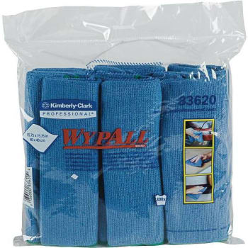 Image for WypAll 15.75 In. X 15.75 In. Blue Reusable Microfiber Cloths (6-Pack) from HD Supply
