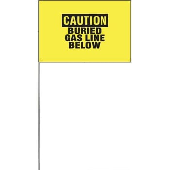 Image for 4 In. X 5 In. X 21 In. Yellow Marker Flag (100-Pack) from HD Supply