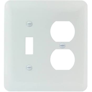 Image for Titan3 White Smooth 2-Gang Toggle/duplex Princess Metal Wall Plate (10-Pack) from HD Supply