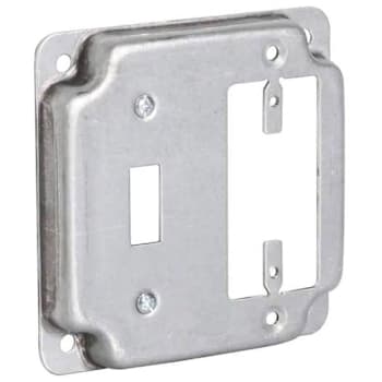 Image for Raco 4" Steel 2-Gang Exposed Wrk Sq Cvr For 1 Toggle Switch And 1 Gfci Outlet from HD Supply