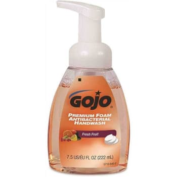 Image for Gojo Premium Foam Antibacterial Handwash, Fresh Fruit Scent, 7.5 Fl. Oz. Hand Soap Pump Bottle (6-Pack) from HD Supply