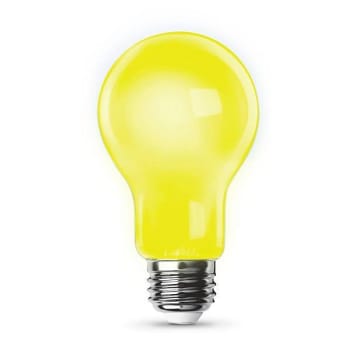Feit A19 5 Watt E26 Base Yellow Led Bug Light Package Of 6